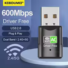 USB Wifi Adapter 600Mbps Wireless Network Card 